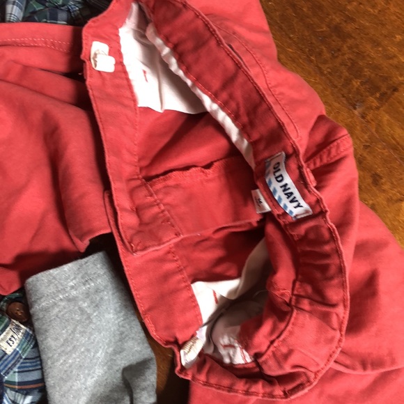 Boys L XL 14 LOT 2 Tops Gray Cape Cod & 2 Shorts Chino Striped & 1 Pull On Pants - Picture 15 of 16